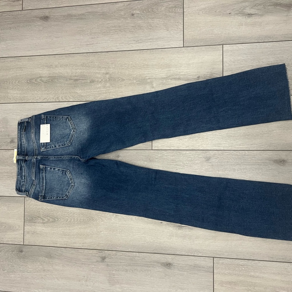 Denim Blue Straight Leg Women's Jeans - Picture 2 of 2